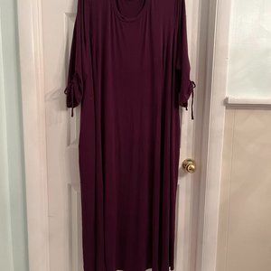 Catherines Maxi Dress, Dark Purple, Size: 5x